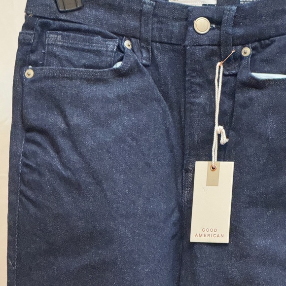 368 - Good American Dark Indigo Flare Jeans - Picture 3 of 6